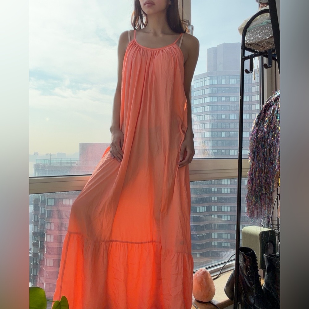 ASOS Coral Maxi Dress